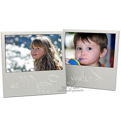 nuovo incisione personalizzata nome argento foto cornice