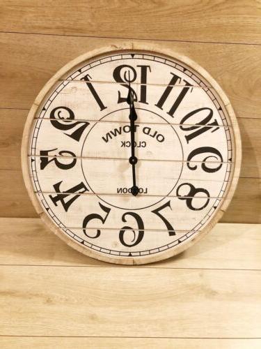 orologio da parete old town white 60cm