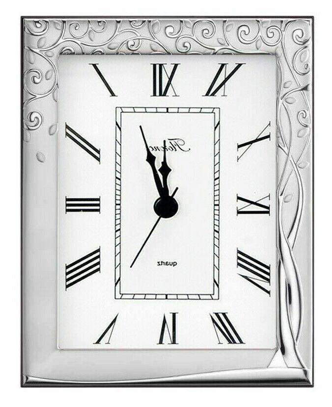 orologio sveglia in argento its retro legno