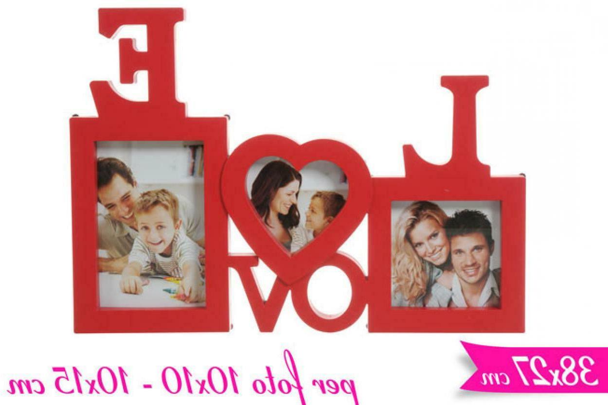 porta foto cornice portafoto love 3 spazi