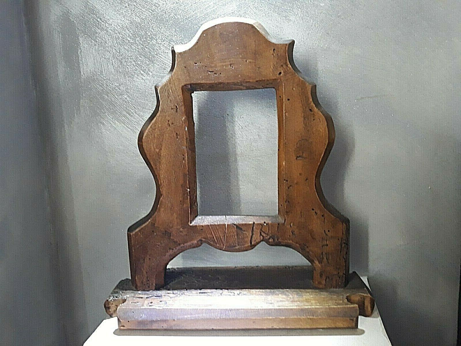 porta foto o specchio in legno vintage