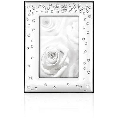portafoto amore in argento con cristalli swarovski