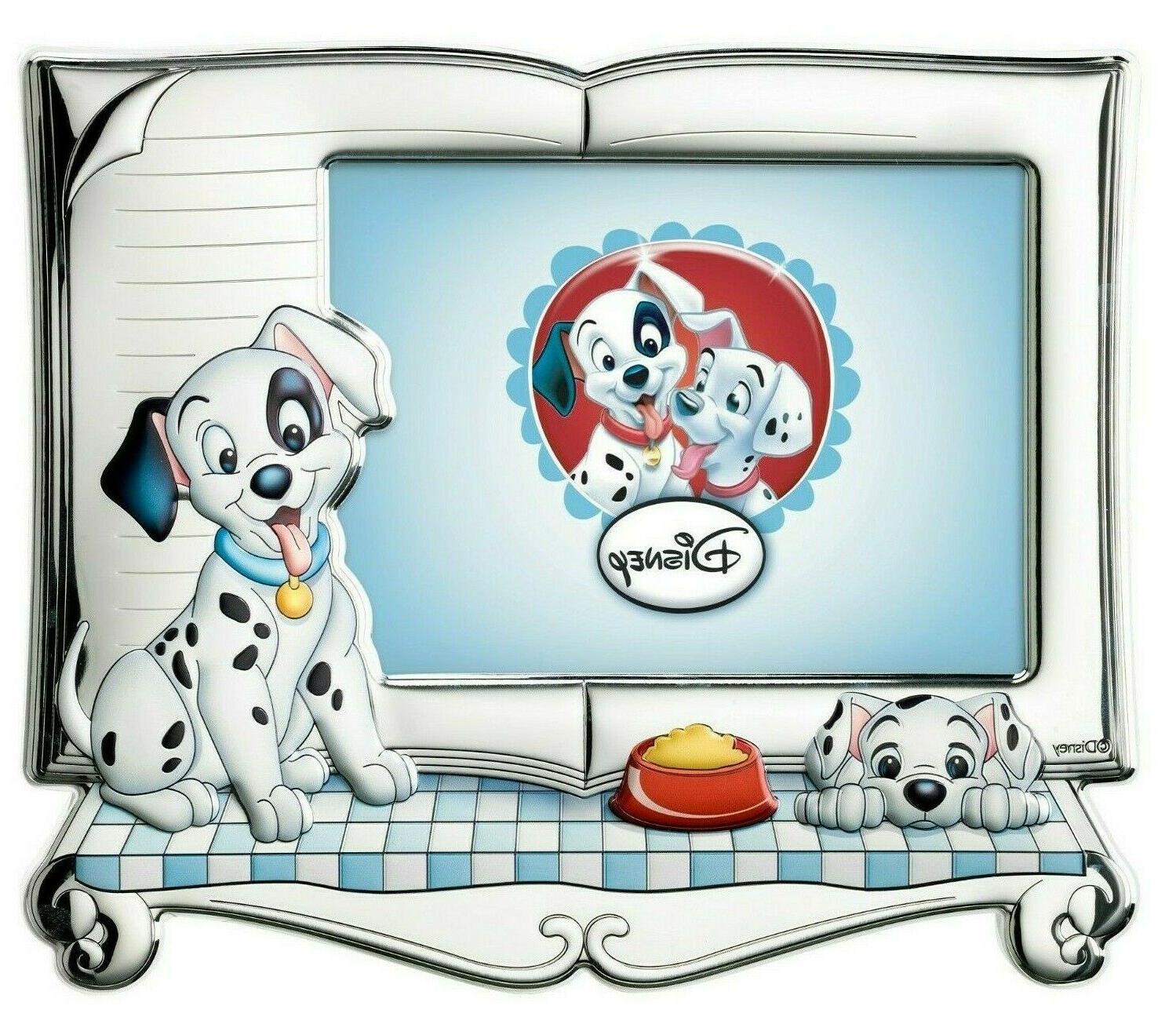 portafoto cornice foto argento disney cane carica