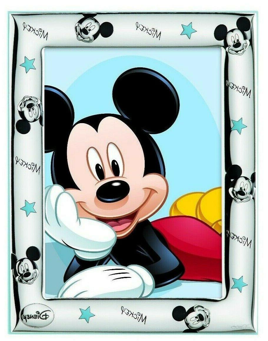 portafoto cornice foto in argento disney mickey