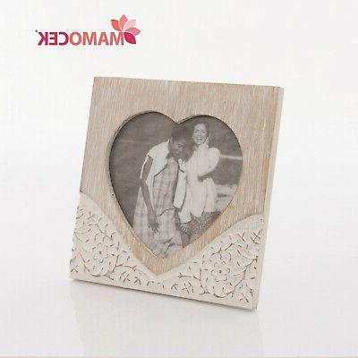 portafoto cornice legno intarsiato cuore 15x15 bomboniera