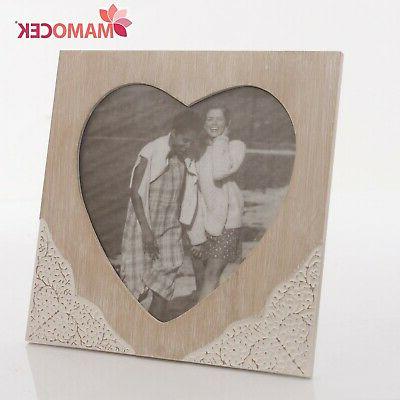portafoto cornice legno intarsiato cuore 26x26 bomboniera