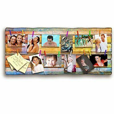 portafoto da appendere shabby color board 40x90