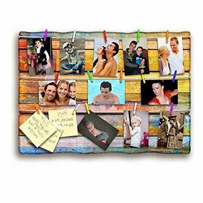 portafoto da appendere shabby color board 50x70