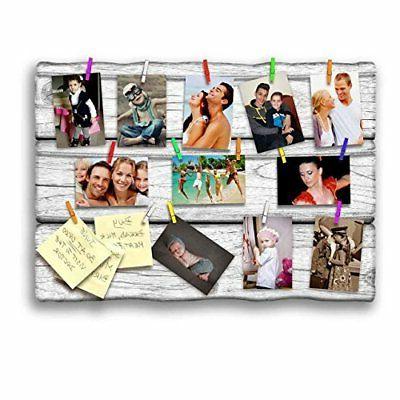 portafoto da appendere shabby white board 50x70