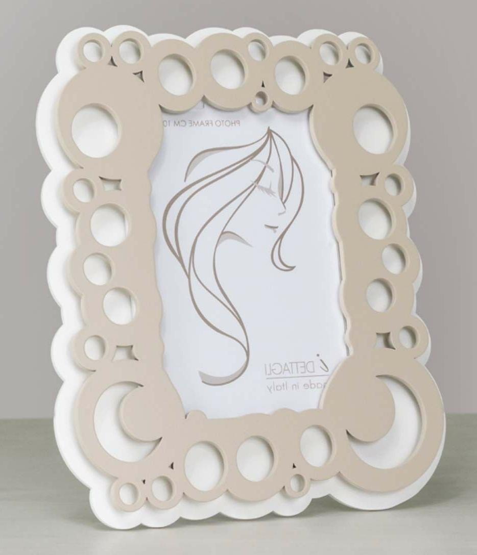 portafoto di design home design bianco tortora