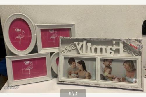portafoto famigli da parete multiplo shabby chic