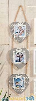 Portafoto legno 3 foto cuore 42103 ad