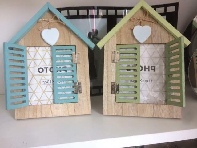 portafoto legno casa con finestra bomboniera regalo