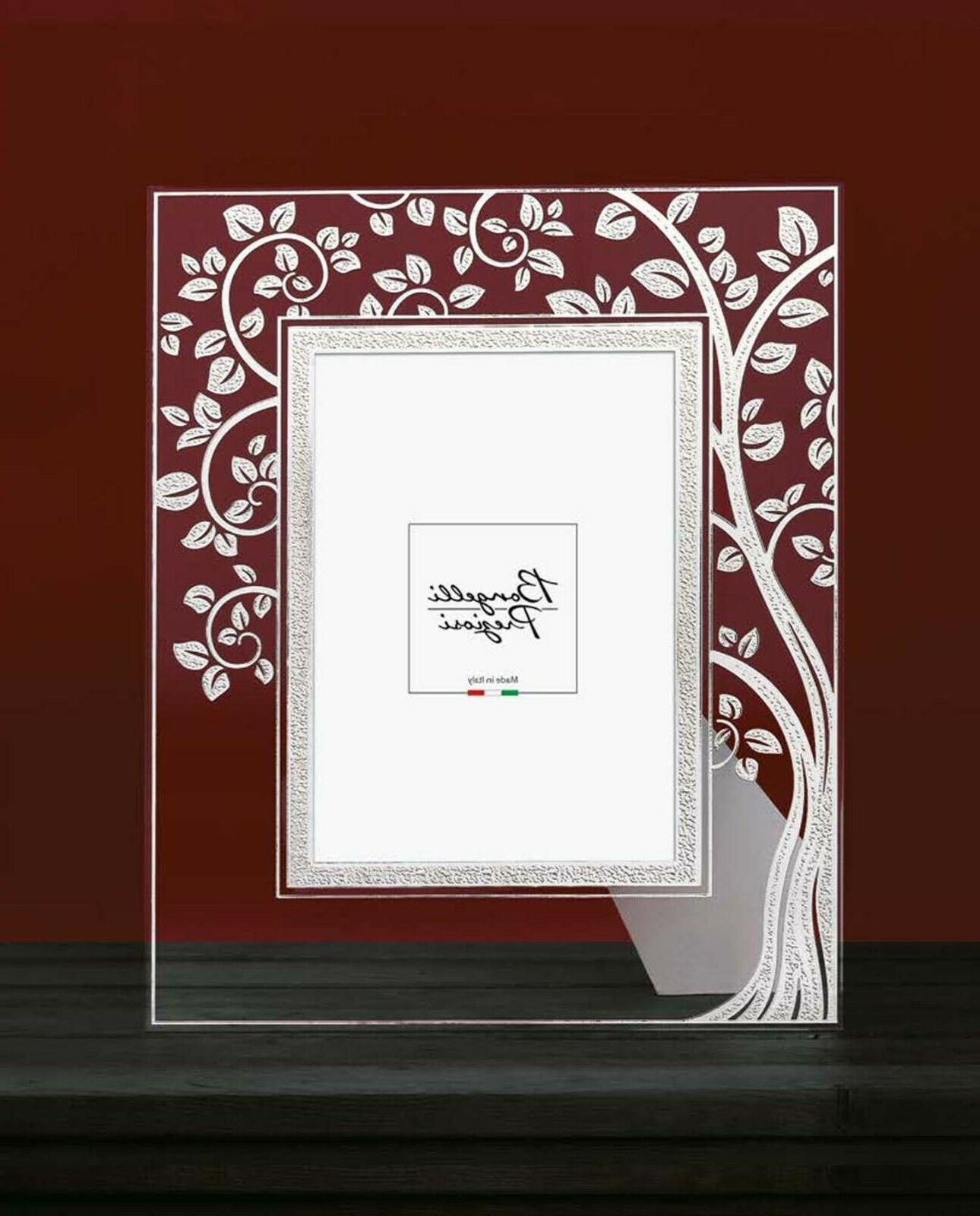 portaritratti con cornice in vetro decorata idea