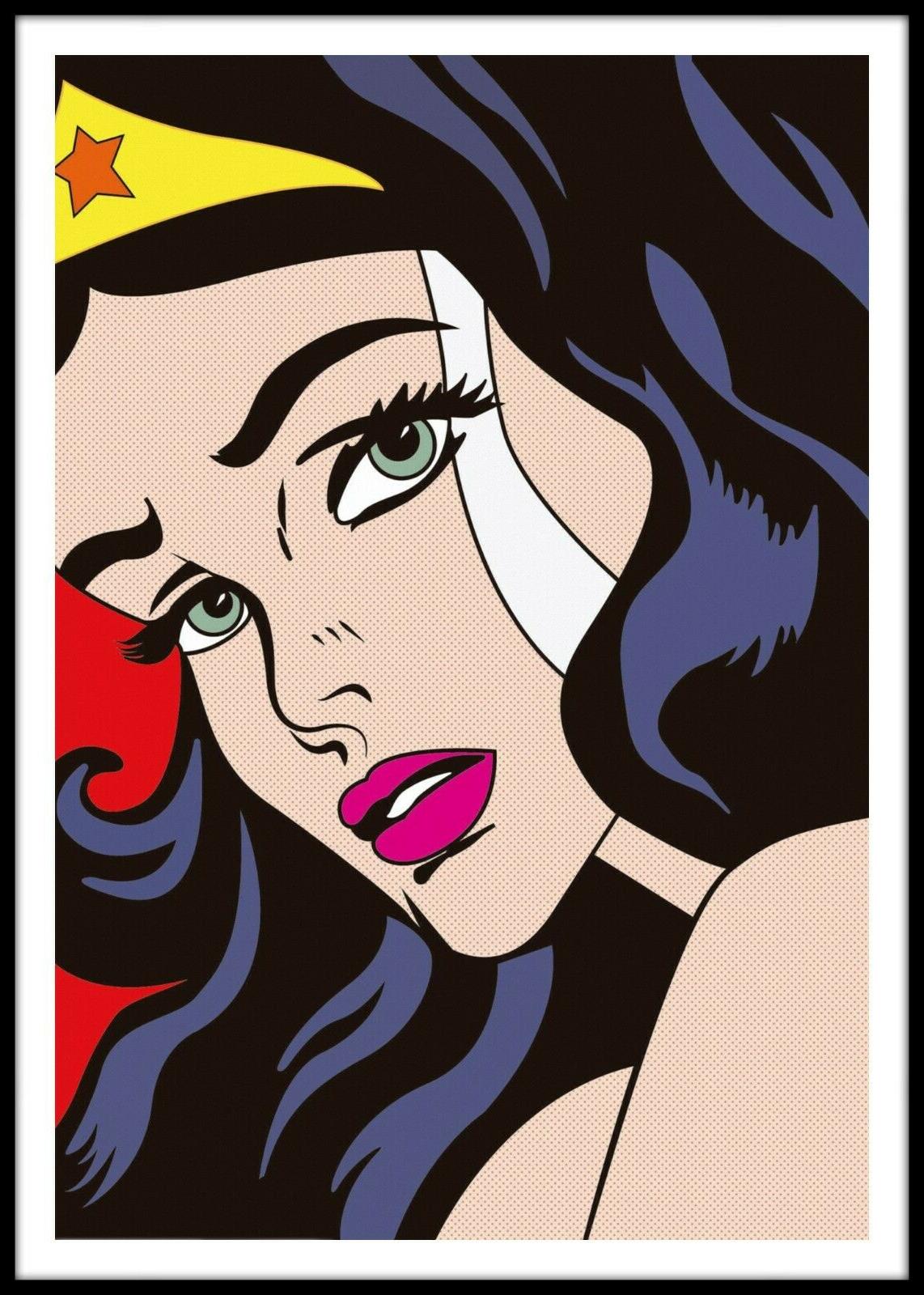 poster wonder woman quadro cornice arte stampa