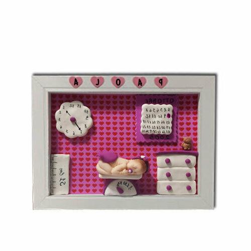 quadretto in legno personalizzato nascita bebe bimbo