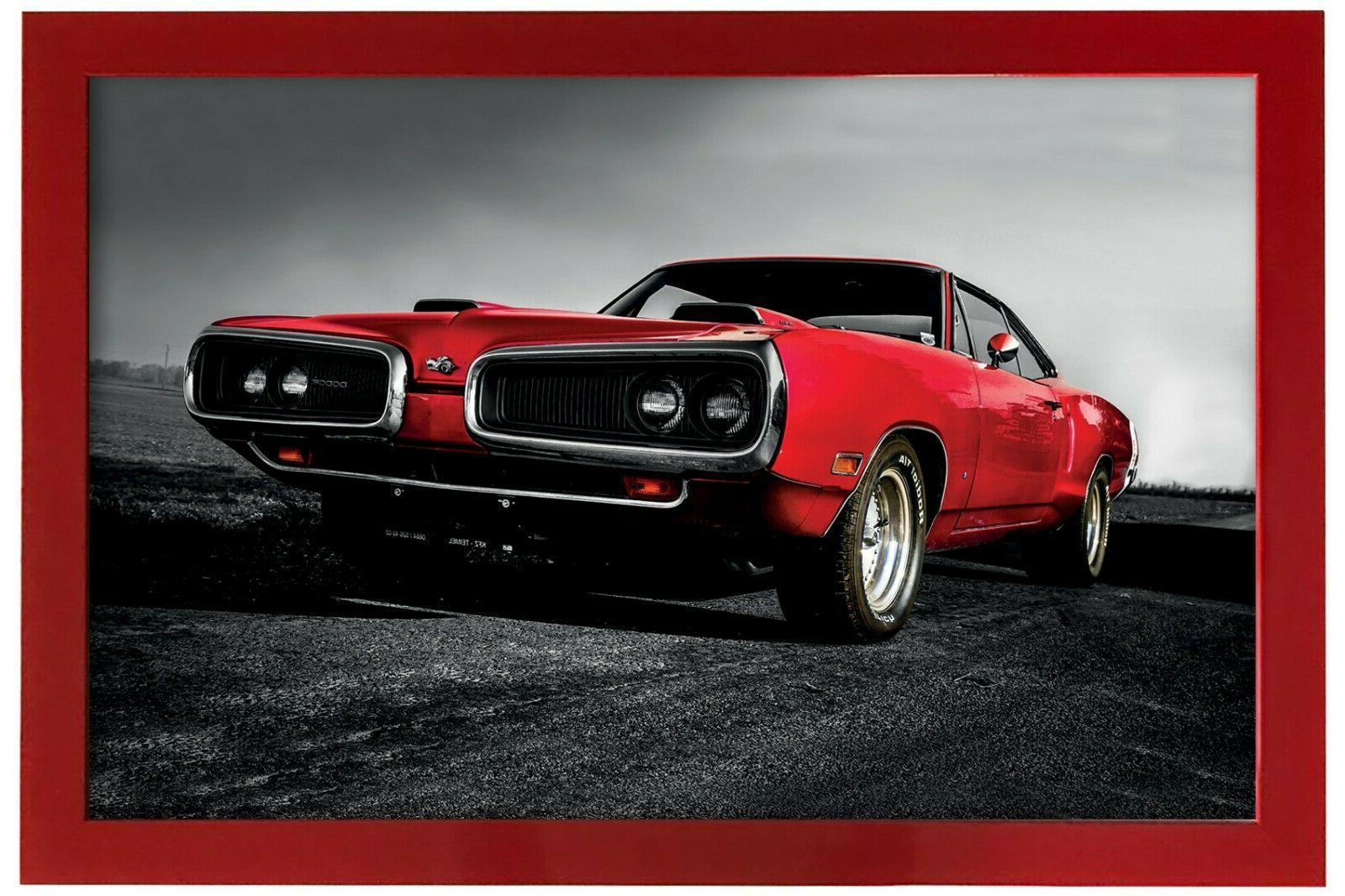 quadro 40x60 stampa auto sportive epoca cornice