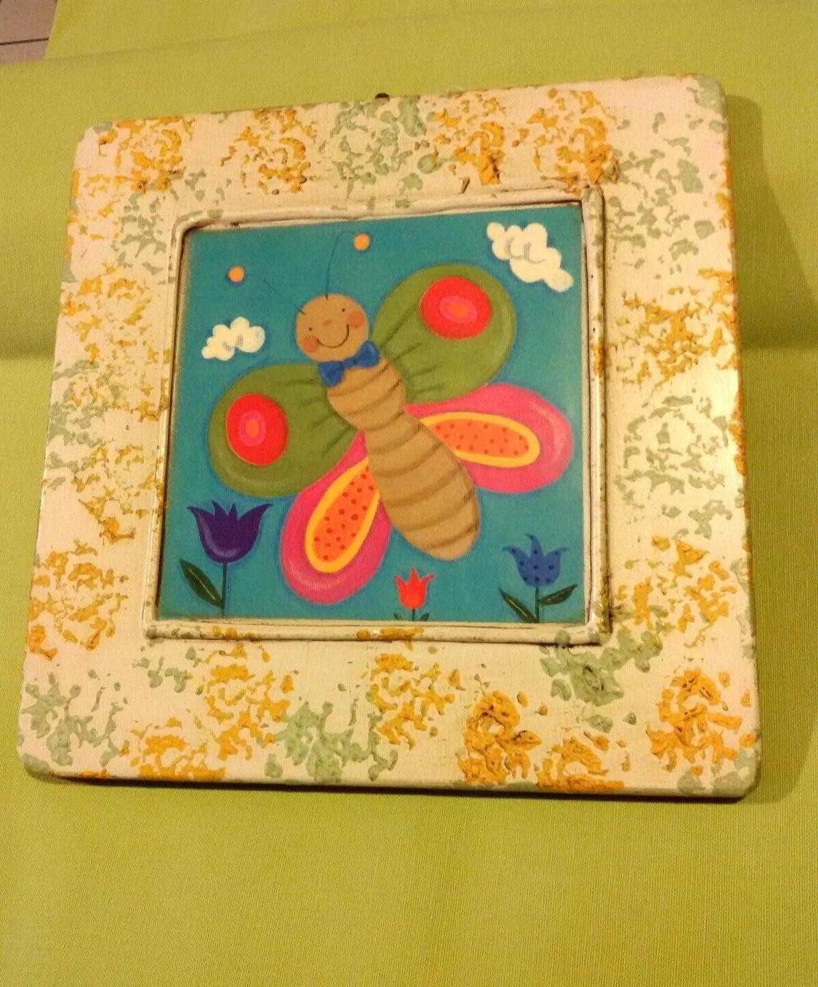 quadro cameretta bimbi moderno in legno cornice