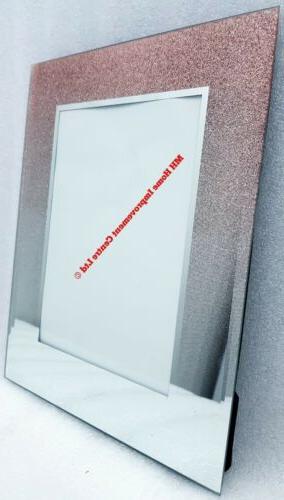 scintillante rosa glitter oro foto cornice 12