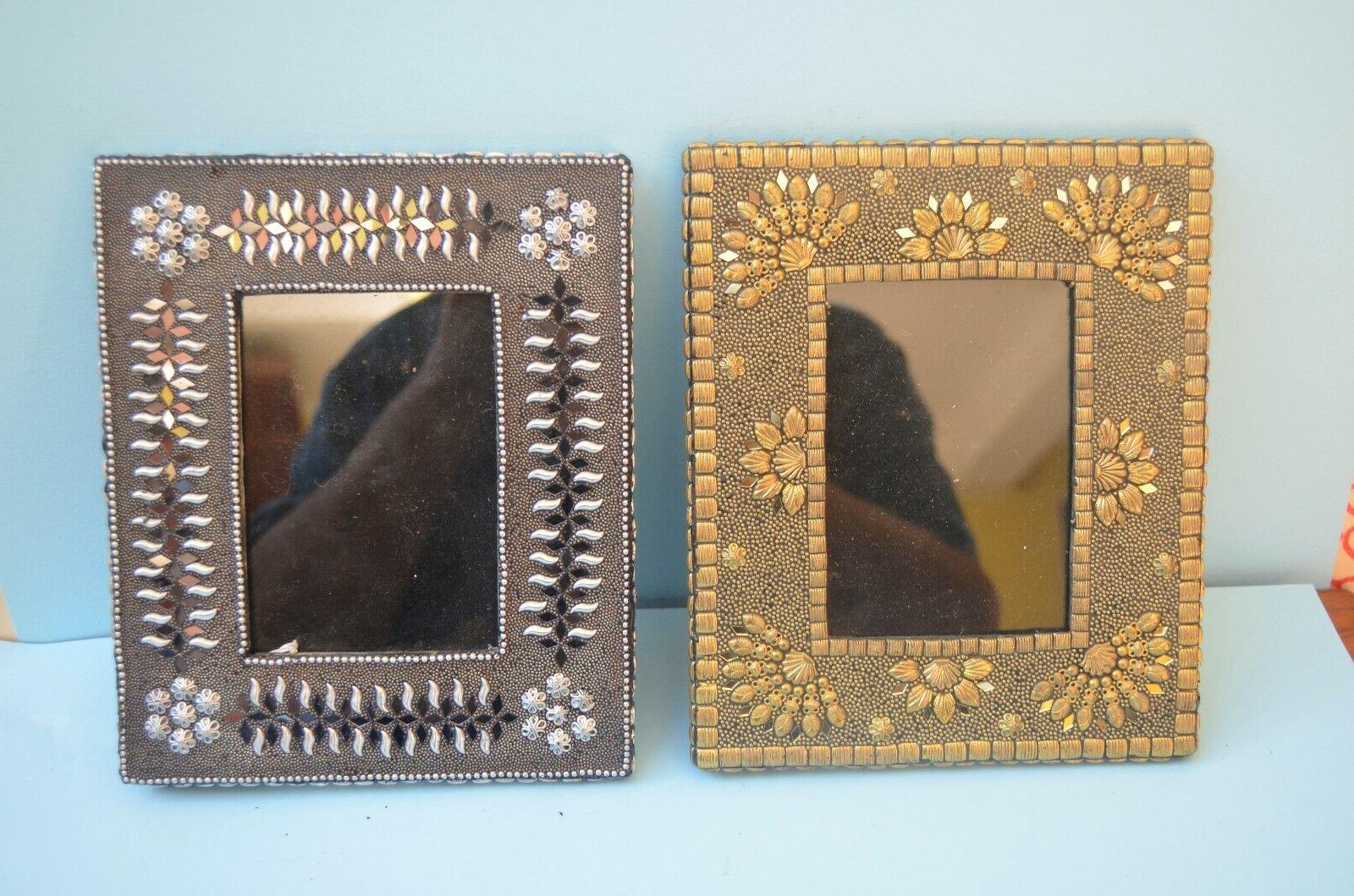 set 2 cornici per fotografie oro ed