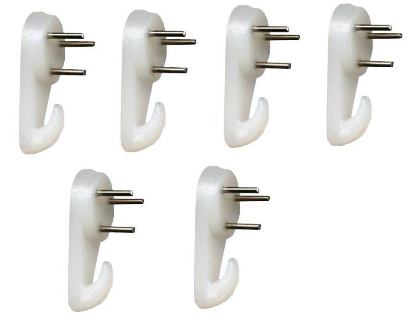 set 6 pezzi ganci per quadri da