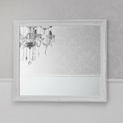 specchiera monike stile barocco cornice intagliata bianco