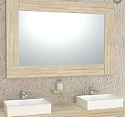 specchio cornice in legno massello anticato 90x70