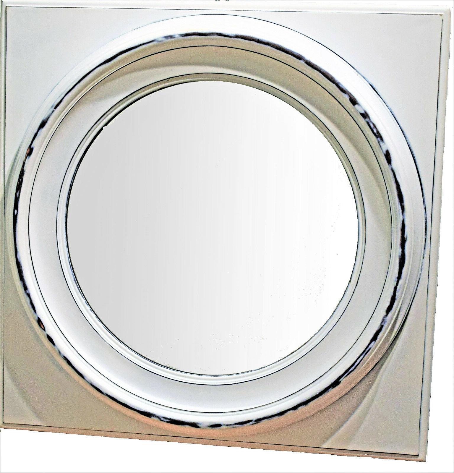 specchio da parete 74x74 bianco vintage shabby