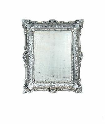 specchio specchiera argentato cornice stile barocco finto