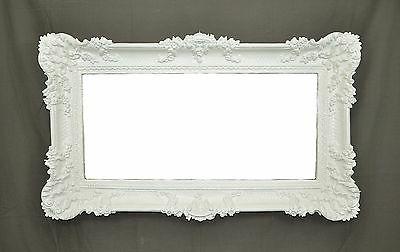 specchio specchiera grande bianco cornice stile barocco
