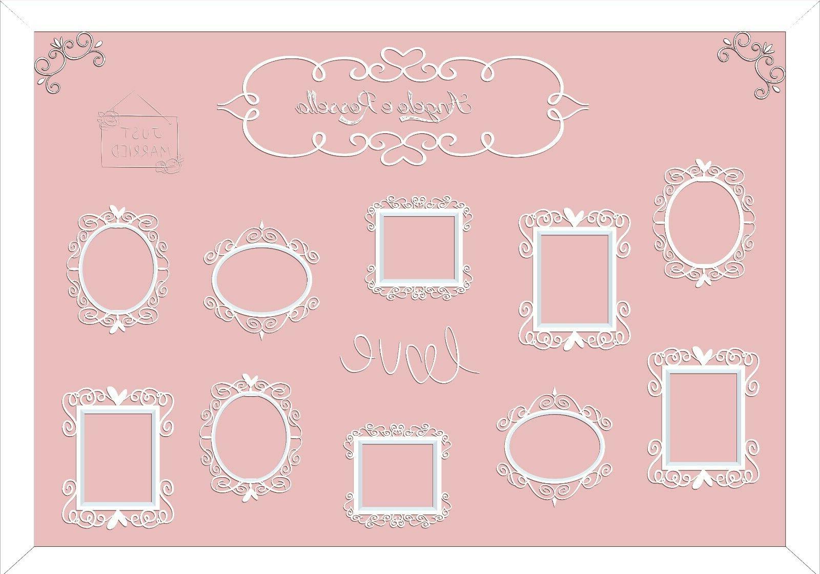 tableau mariage love cornici vari colori 50x70