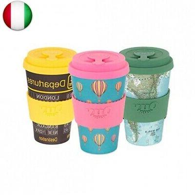 tazze di bambu set 3 pezzi 400ml