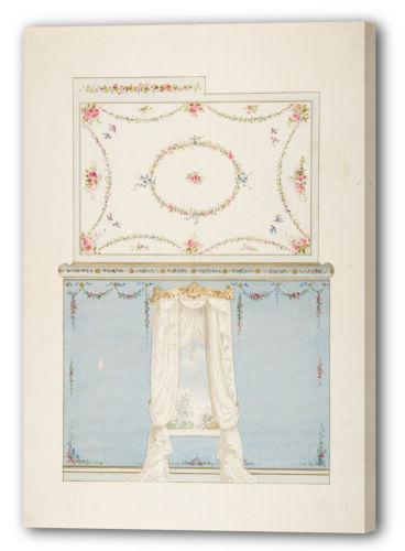 tela cornice anonimo francese xix secolo design