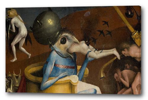 tela cornice hieronymus bosch particolare del giardino