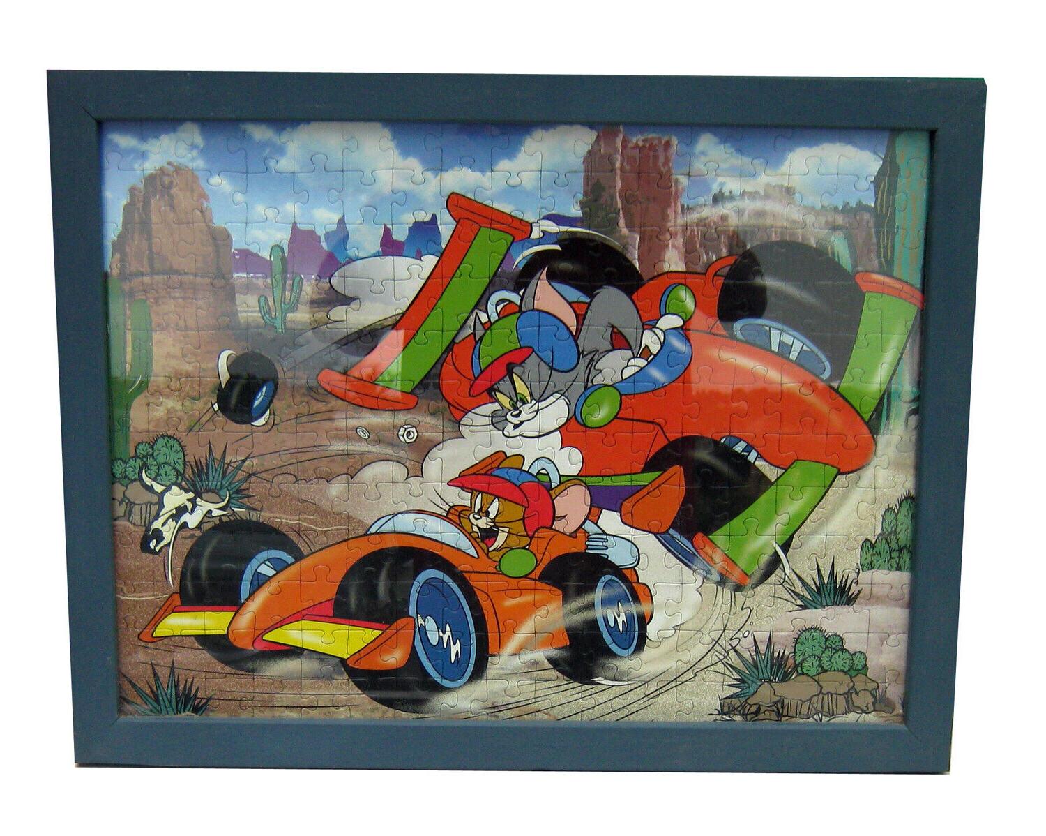 tom and jerry puzzle quadro con cornice