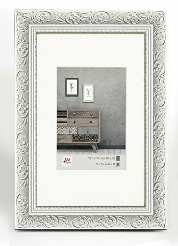 walther cornice in legno design barocco bianco