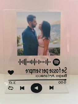 Targa con spotify codice SAN VALENTINO canzone PERSONALIZZAT
