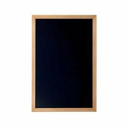Lavagna Da Parete Con Cornice Teak 40x60 E Pennarello A Gess