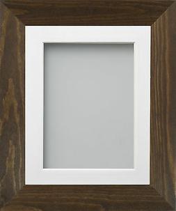 Marrone o Quercia Oro Grande in Legno Cornice Foto & Montatu