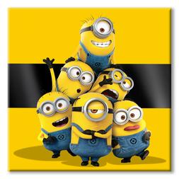 Minions di Cattivissimo Me Quadro in Tela stampata UV su Tel