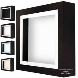 Nero Ombra Scatola Profondo Display Foto 3D Cornice IN Legno