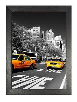 New York Giallo Taxi Volta Quadrato America Poster Nero Bian
