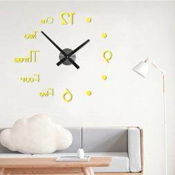 orologio da parete 3d moderno senza cornice