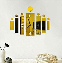 Orologio da parete alla moda, moderno, senza cornice, 3D, sp