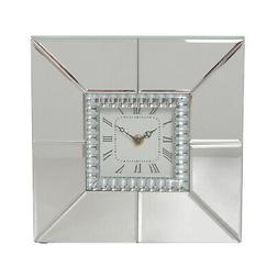 OROLOGIO DA PARETE IN VETRO E MDF, DA 25X25 CM