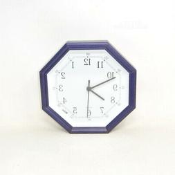 OROLOGIO DA PARETE OTTAGONALE CON CORNICE BLU WITHOS 25