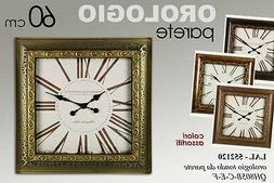 OROLOGIO QUADRATO DA PARETE COLORATO 60 CM LAL-552120