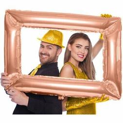 Palloncino Mylar Super Shape 85x60 cm Cornice Selfie Rosa Go