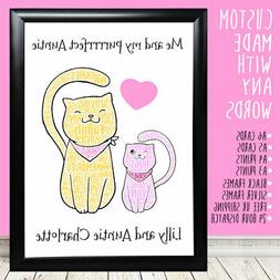 Personalizzato Auntie E Nipote Gatto Regali Natale Ricordi R