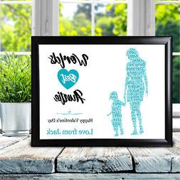 Personalizzato Love You Parola Arte Per Auntie Da Nephew Sor